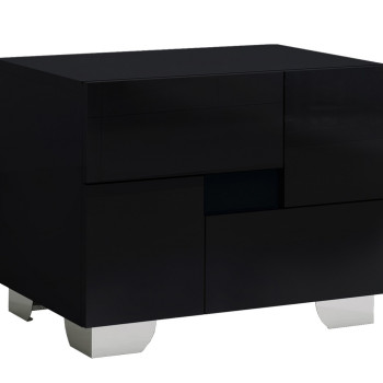 Aria - Black Nightstand