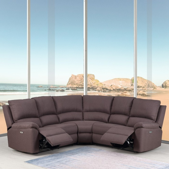 9241 - Brown Power Reclining Sectional