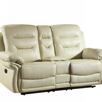 9392 - Beige Console Loveseat