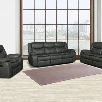 6967 - Gray 2PC SETS Sofa + Loveseat