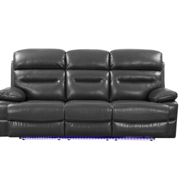 9442 - Gray Power Reclining Sofa