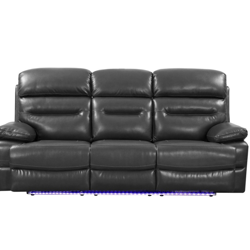 9442 - Gray Power Reclining Sofa