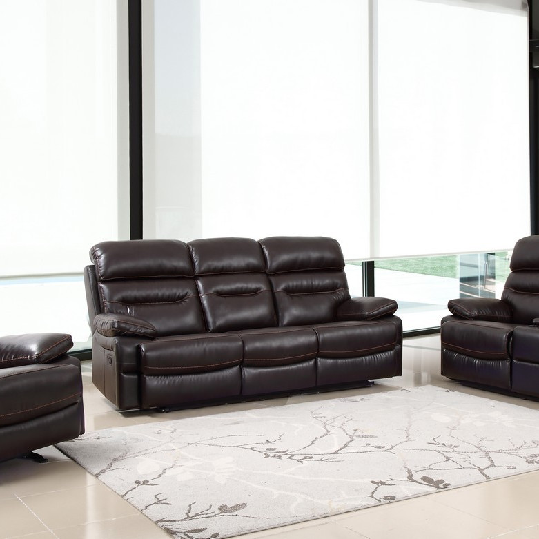 9442 - Brown 2PC SETS Sofa + Loveseat