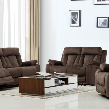 9760 - Brown 2PC SETS Sofa + Loveseat