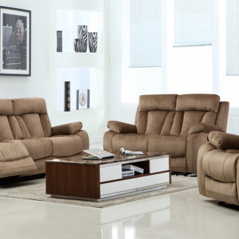 9760 - Beige 2PC SETS Sofa + Loveseat 