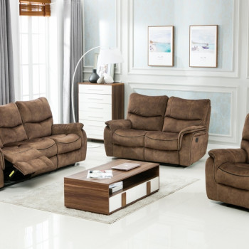 7167 - Light Brown 2PC SETS Sofa + Loveseat