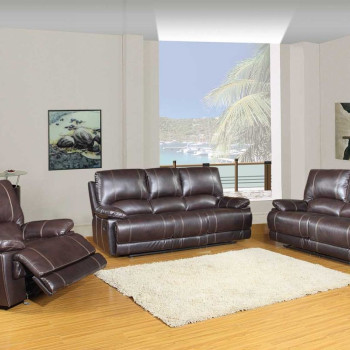 9345 - Brown 2PC SETS Sofa + Loveseat