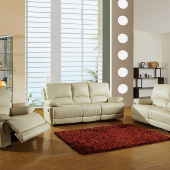 9345 - Beige 2PC SETS Sofa + Loveseat