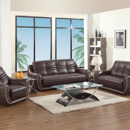 2088 - Brown 2PC SETS Sofa + Loveseat