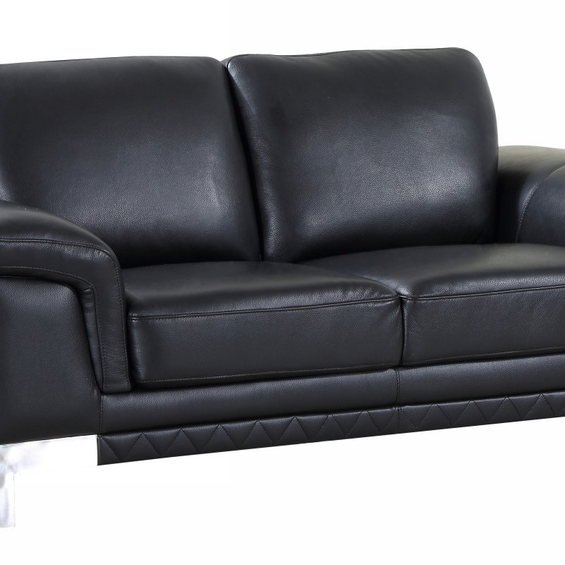411 - Black Loveseat