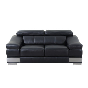 415 - Black Loveseat