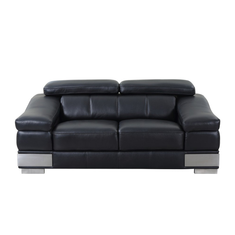 415 - Black Loveseat