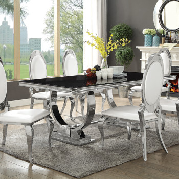 107871+6x872N 7PC SETS Antoine Dining Table + 6 Side Chairs