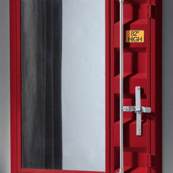 35952 Cargo Red Finish Metal Frame/Mirror Vanity Mirror