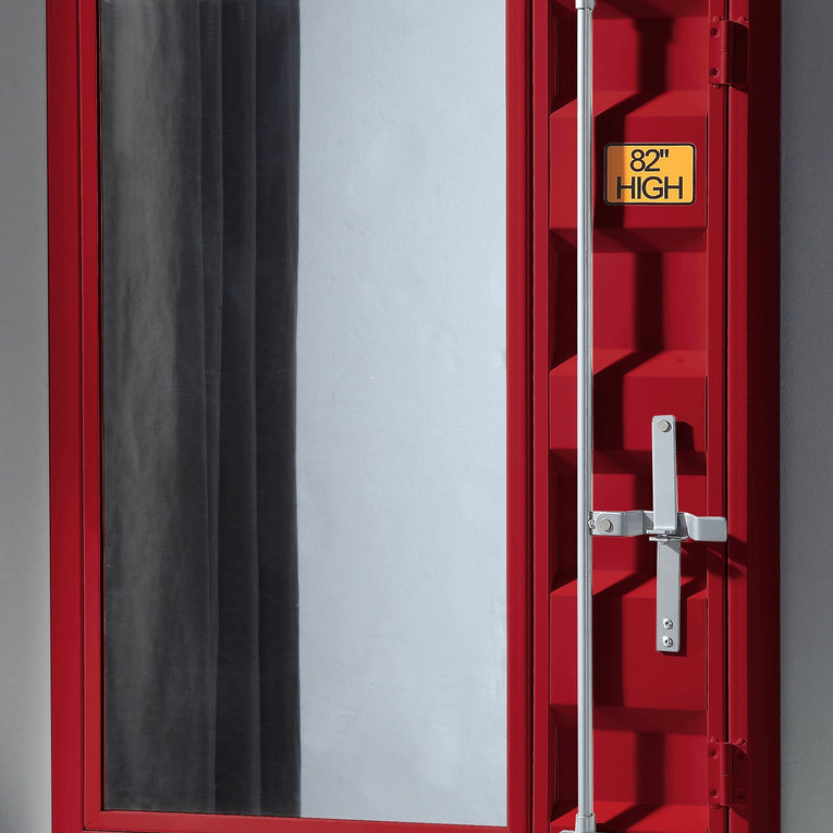 35952 Cargo Red Finish Metal Frame/Mirror Vanity Mirror