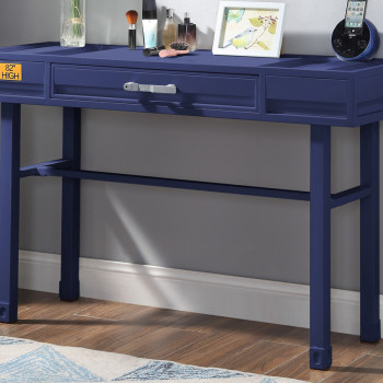35939 Cargo Blue Finish Metal/Wood Vanity Desk