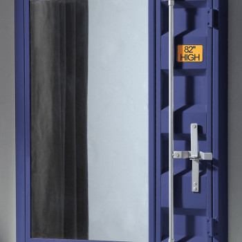 35938 Cargo Blue Finish Metal Frame/Mirror Vanity Mirror