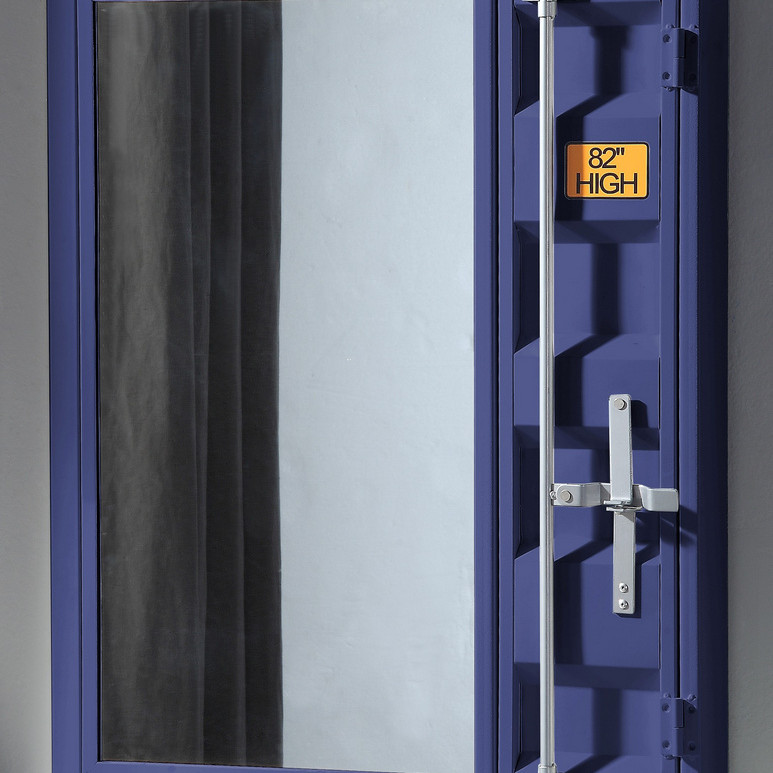 35938 Cargo Blue Finish Metal Frame/Mirror Vanity Mirror