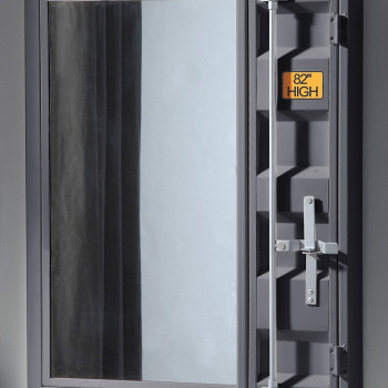 35923 Cargo Gunmetal Finish Metal Frame/Mirror Vanity Mirror