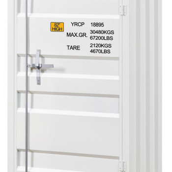 35910 Cargo White Metal Chest w/Single Door