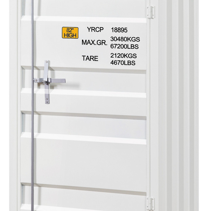35910 Cargo White Metal Chest w/Single Door