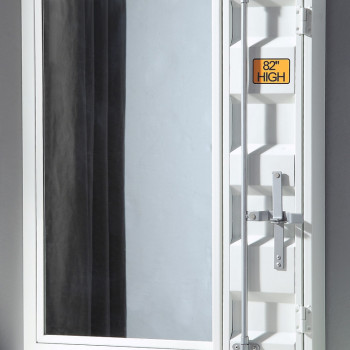 35908 Cargo White Metal Frame/Mirror Vanity Mirror