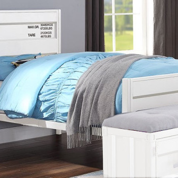35900T Cargo White Metal Twin Bed