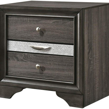 Naima Nightstand in Gray - Acme Furniture 25973