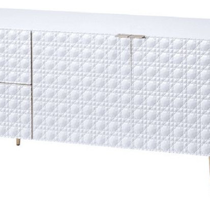 Maisey II TV Stand in White & Gold - Acme Furniture 97672