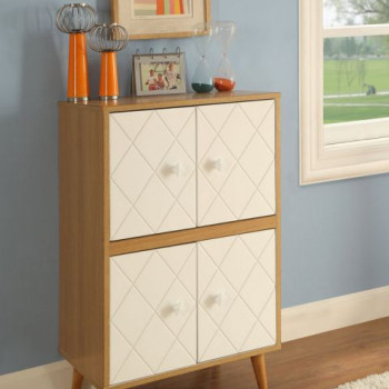 Anita Cabinet in Natural & White - Acme Furniture 97155