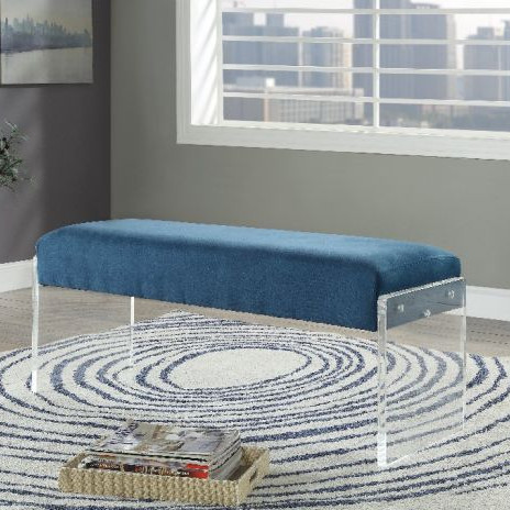 Marah Bench in Teal & Clear Acrylic - Acme Furniture 96712