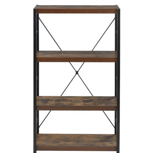 Bob Bookshelf in Weathered Oak & Black - Acme Furniture 92399