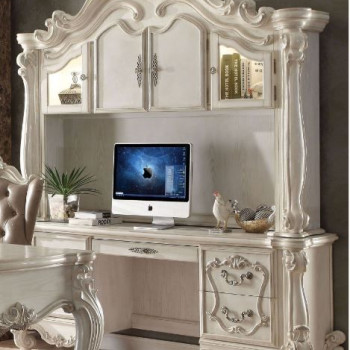 Versailles Computer Desk & Hutch in Bone White - Acme Furniture 92278