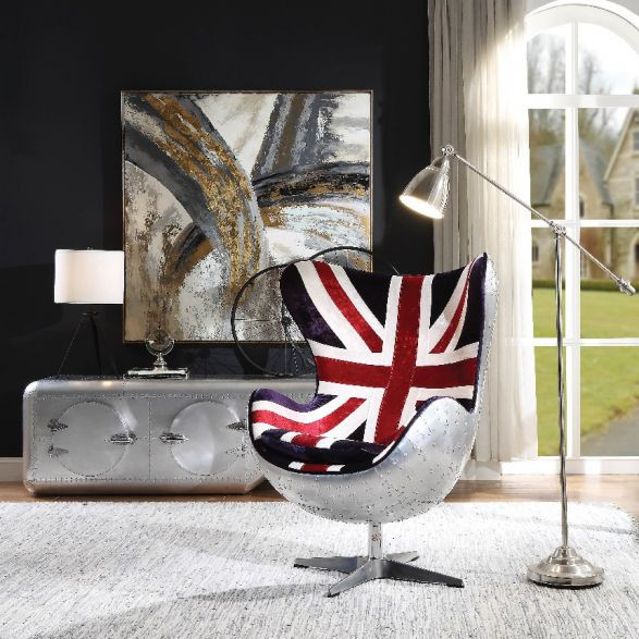 Brancaster TV Stand in Aluminum - Acme Furniture 91358