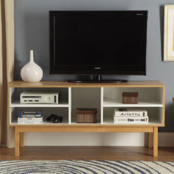 Drivia Console Table in Natural & Ivory - Acme Furniture 90168