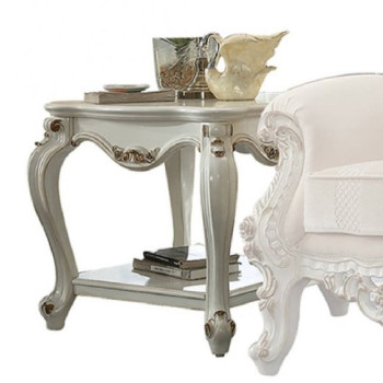 Picardy End Table in Antique Pearl - Acme Furniture 86882