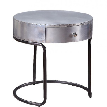 Brancaster End Table in Aluminum - Acme Furniture 84882