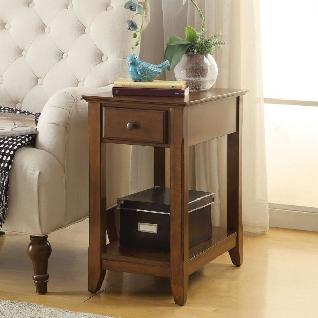 Bertie Side Table in Walnut - Acme Furniture 82836
