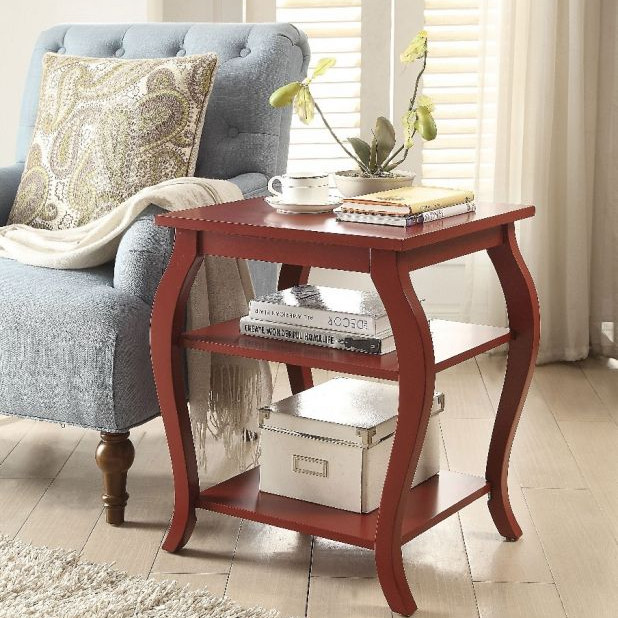 Becci End Table in Red - Acme Furniture 82834