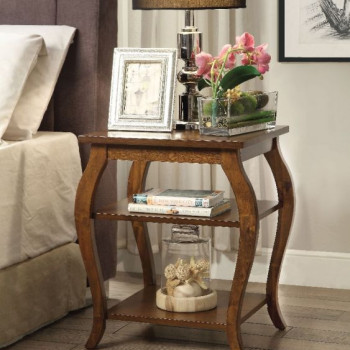Becci End Table in Walnut - Acme Furniture 82830