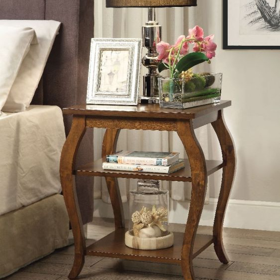 Becci End Table in Walnut - Acme Furniture 82830