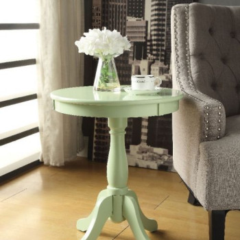 Alger Side Table in Light Green - Acme Furniture 82810