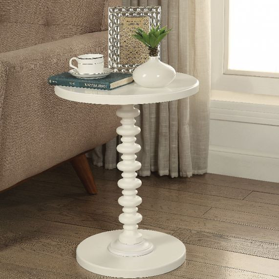 Acton Side Table in White - Acme Furniture 82796