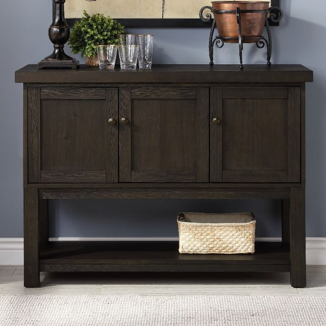 Haddie Server in Distressed Walnut - Acme Furniture 72214