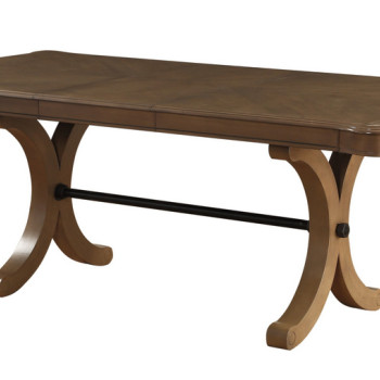 Harald Gray Oak Wood Rectangular Dining Table
