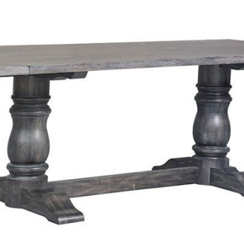 Leventis Weathered Gray Wood Dining Table