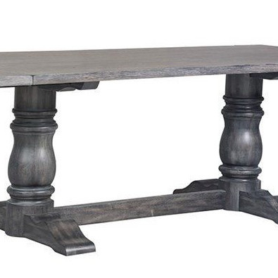 Leventis Weathered Gray Wood Dining Table