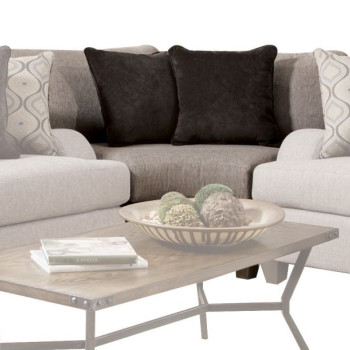 Cantia Wedge in 2-Tone Gray Fabric - Acme Furniture 55802