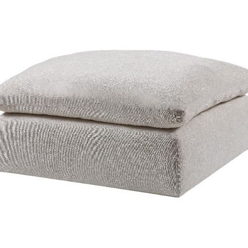 Naveen Modular - Cocktail Ottoman in Ivory Linen - Acme Furniture 55132