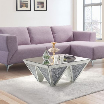 Josiah Sectional Sofa in Pale Berries Fabric - Acme Furniture 55090